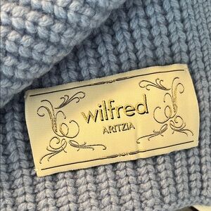 Wilfred Aritzia Blue Knit Scarf